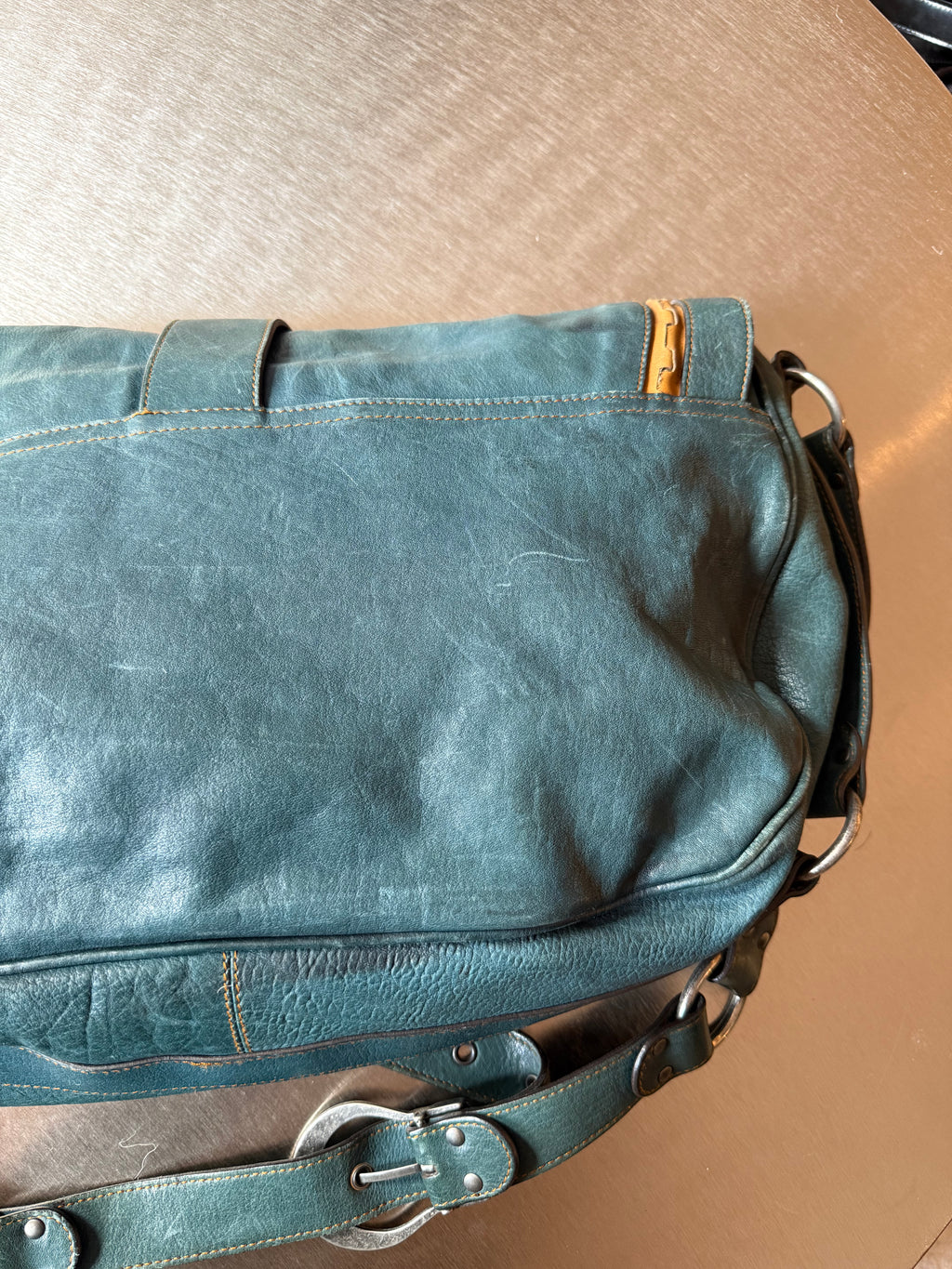 DIOR TEAL LARGE GAUCHO
