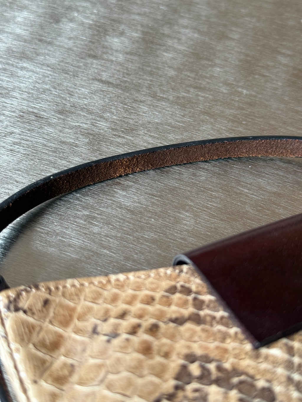 FENDI MINI PYTHON CROISSANT