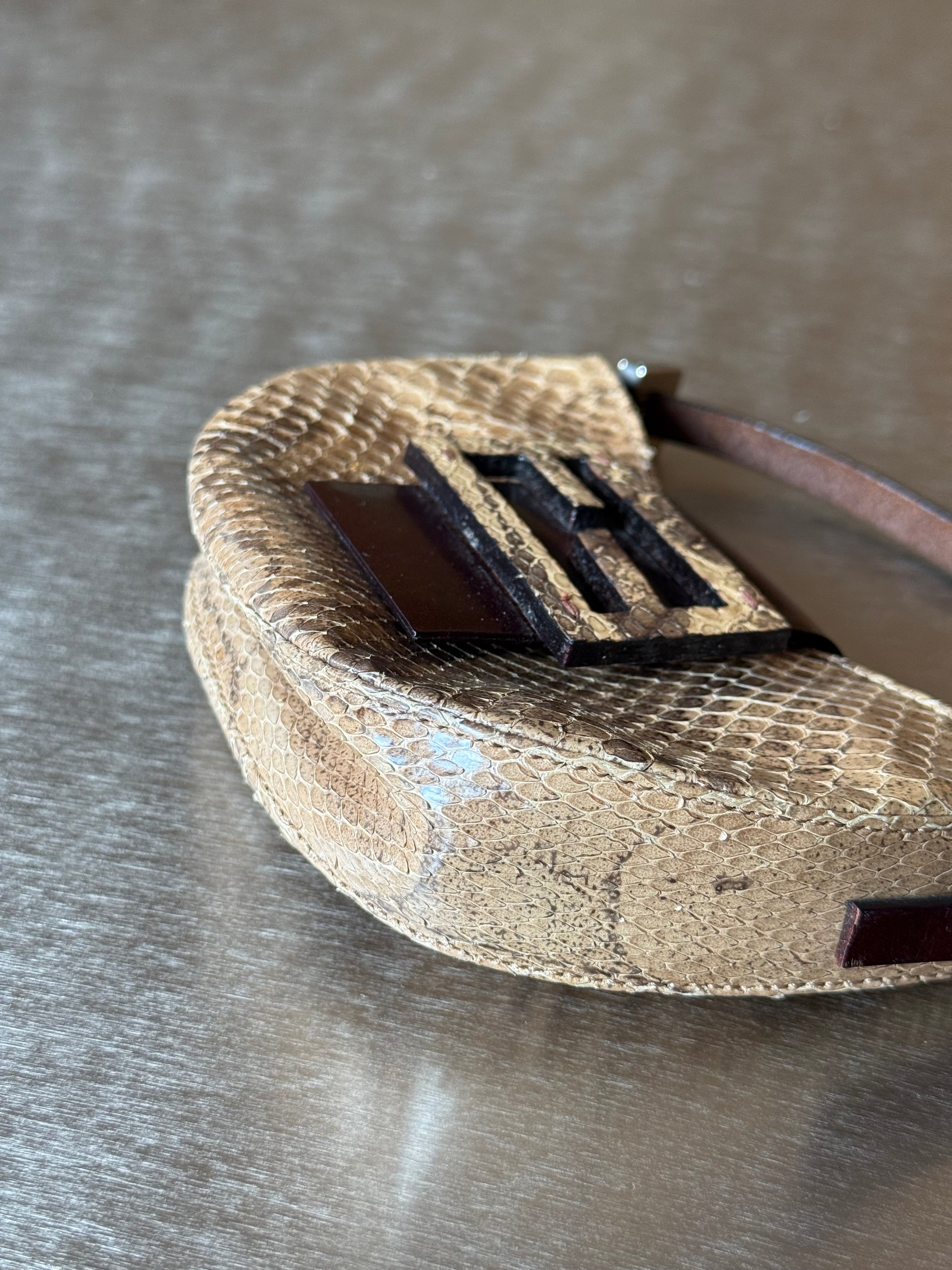 FENDI MINI PYTHON CROISSANT