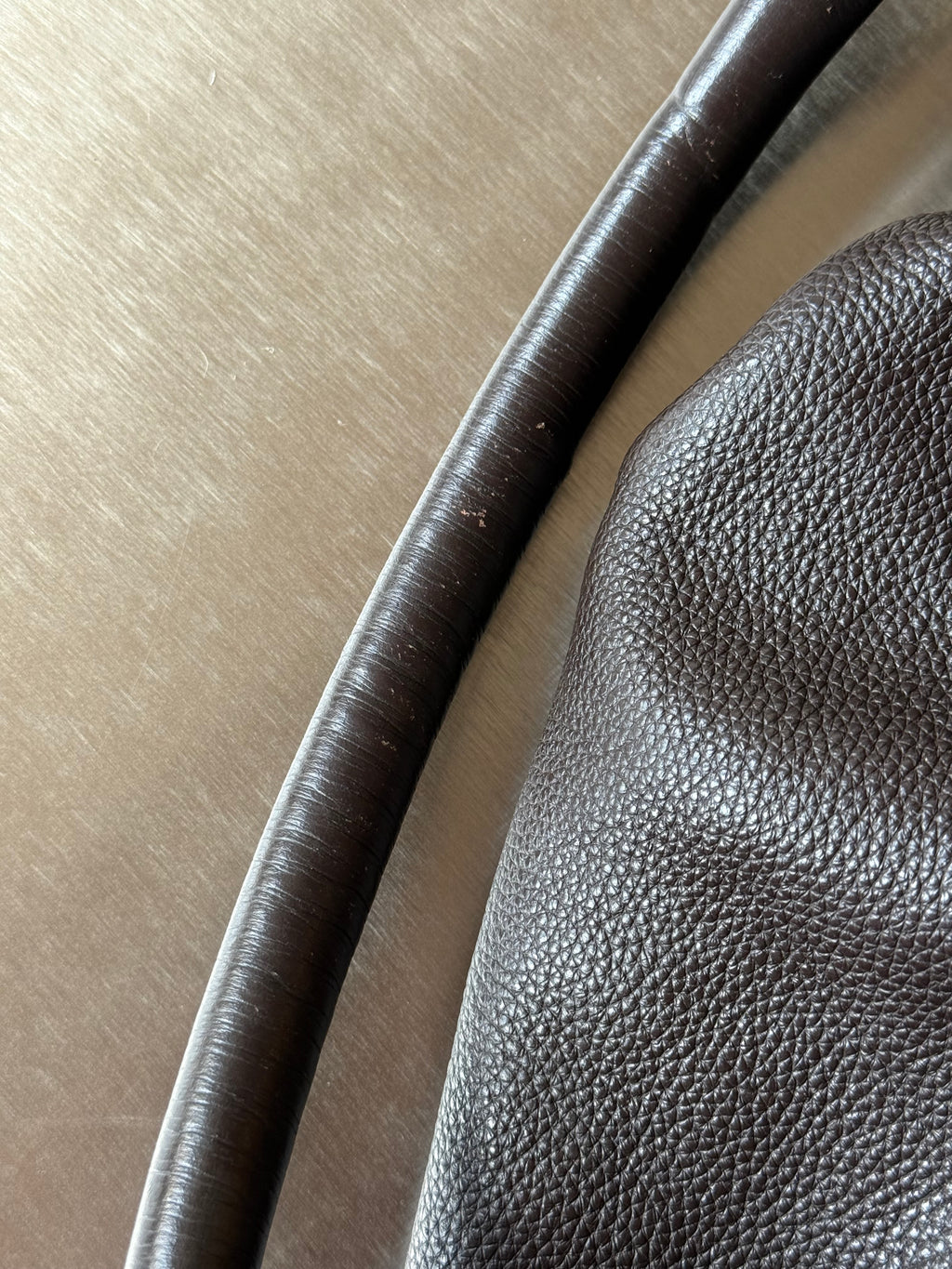 MIU MIU BROWN LOCK BAG