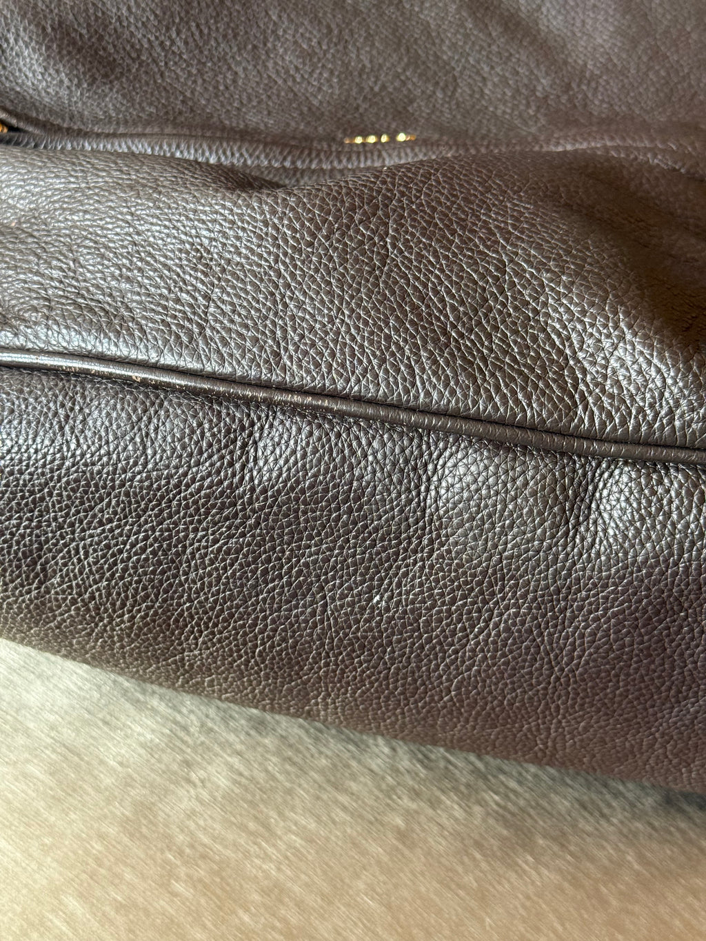 MIU MIU BROWN LOCK BAG
