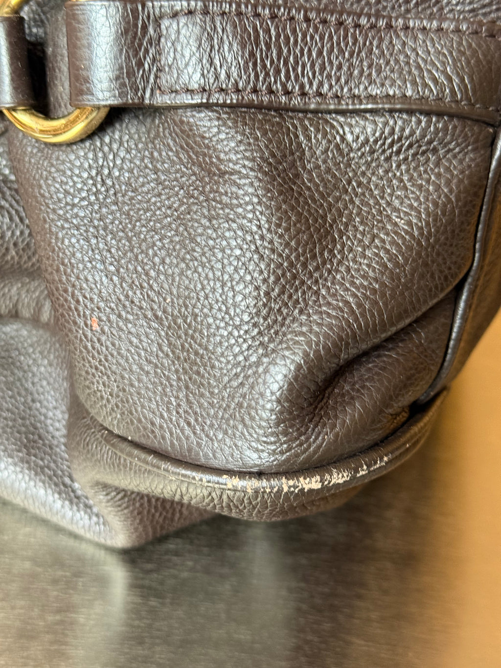 MIU MIU BROWN LOCK BAG