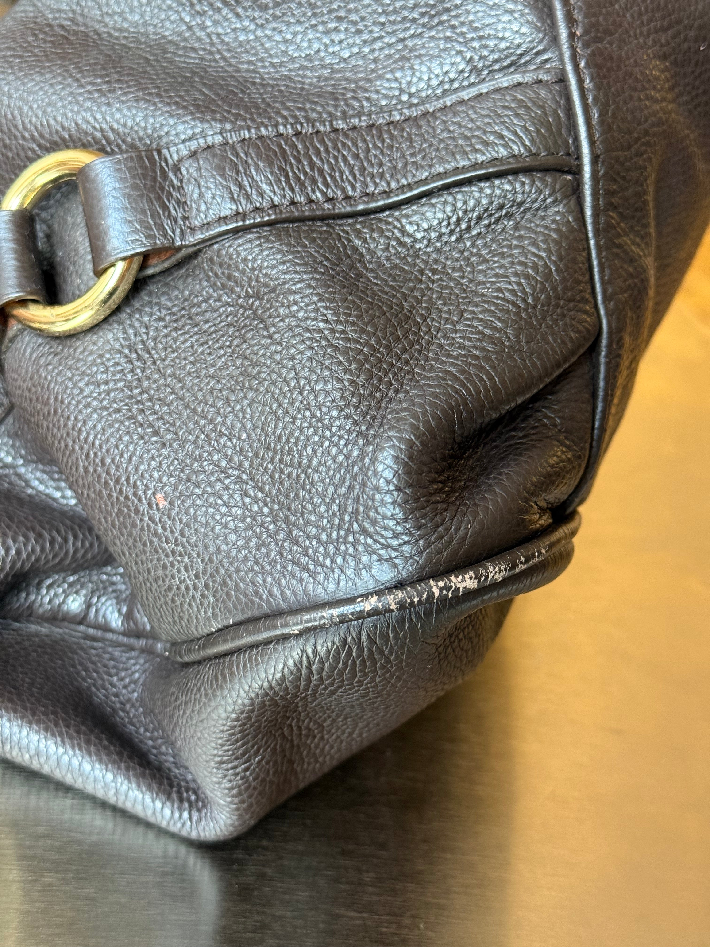 MIU MIU BROWN LOCK BAG