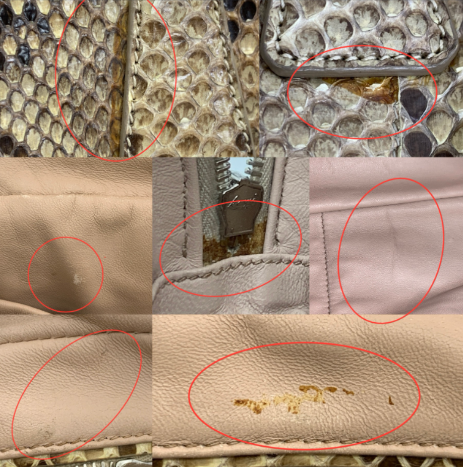 PRADA MINI PYTHON TOP HANDLE BOWLER