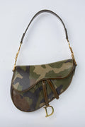 DIOR CAMO MINI SADDLE