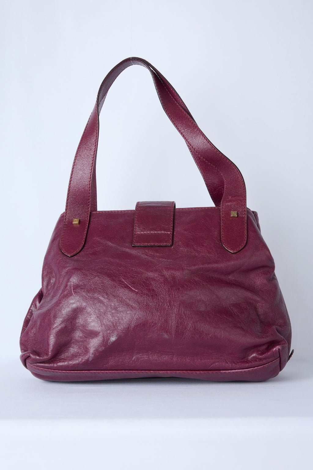FENDI BURGUNDY HOBO